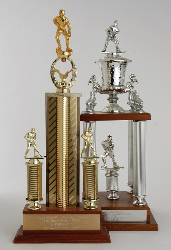 - Gil Perreault Award Collection (2): Charley Barton Three Star Memorial Trophy and 1971-72 Frank Eddolls Memorial Trophy