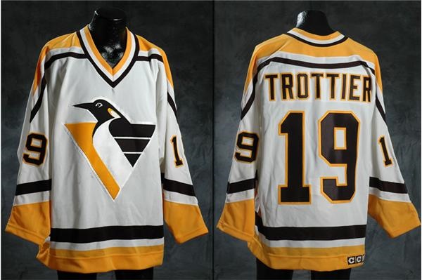 Hockey Equipment - 1993-94 Bryan Trottier Pittsburgh Penguins Game Worn Jersey