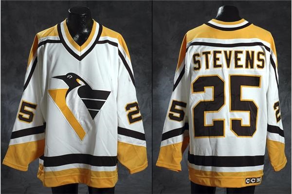 Circa 1993-94 Kevin Stevens Pittsburgh Penguins Game Worn Jersey