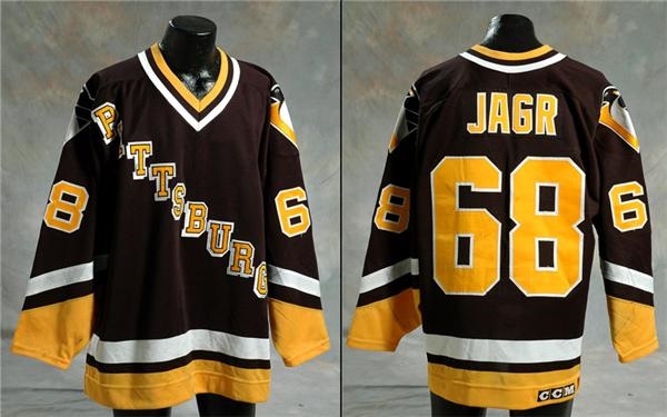 Hockey Equipment - 1993-94 Jaromir Jagr Pittsburgh Penguins Game Worn Jersey