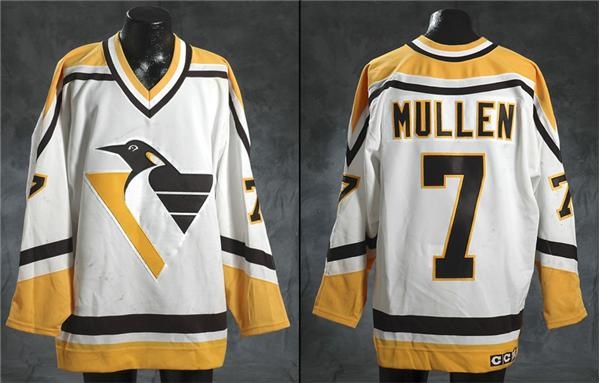 Hockey Equipment - Circa 1994-95 Joe Mullen Pittsburgh Penguins Game Worn Jersey