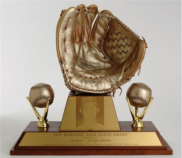 Sports Rings And Awards - 1975 Jim Katt Rawlings Gold Glove Award