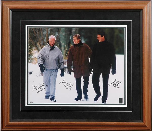 - Howe, Gretzky and Lemieux Signed Limited Edition Photo