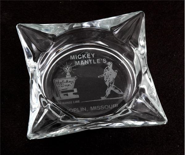 Mantle and Maris - Mickey Mantle Holiday Inn Ashtray