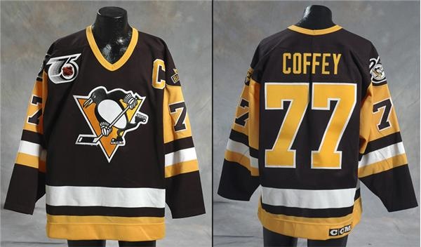 - 1991-92 Paul Coffey Pittsburgh Penguins Game Worn Jersey