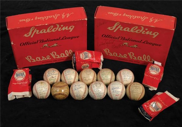- Collection of Brooklyn Dodger Team Signed Baseballs from the Collection of Jack Semel (11)
