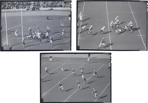 Football - 1948 S.F. 49ers vs. Chicago Rockets A.A.F.C. Original Negatives in Rare 5x7” Format (19 negs)
