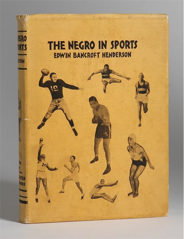 Ernie Davis - "The Negro in Sports" with only known dust jacket (1939)
