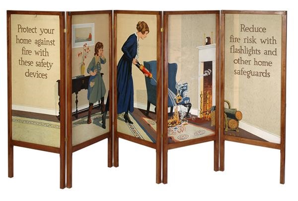 Rock And Pop Culture - 1920s Winchester Advertising Dressing Screen