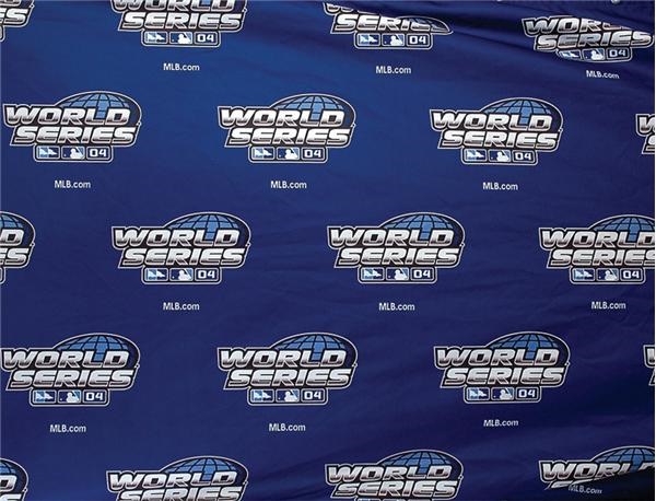 Boston Sports - 2004 World Series Press Conference Backdrop From Fenway Park