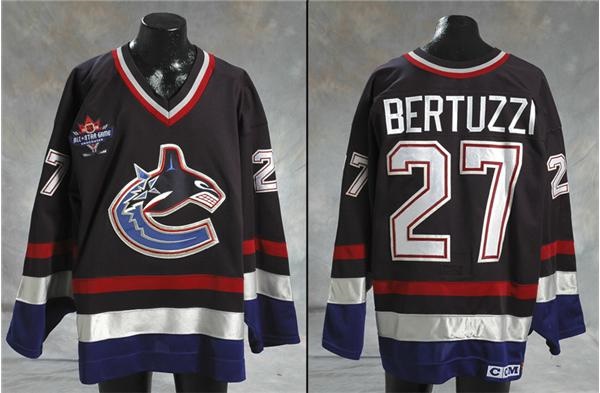 - 1997-98 Todd Bertuzzi Vancouver Canucks Photo-Matched Game Worn Jersey