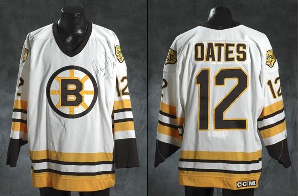 - 1991-92 Adam Oates Game Worn Boston Bruins Jersey