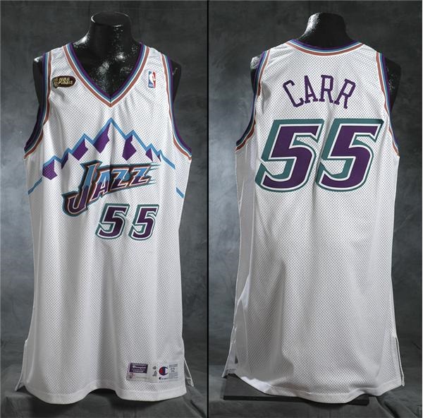 1997-98 Antoine Carr Game Worn Utah Jazz NBA Finals Uniform