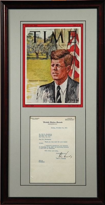 Rock And Pop Culture - 1953 John F. Kennedy Signed Letter