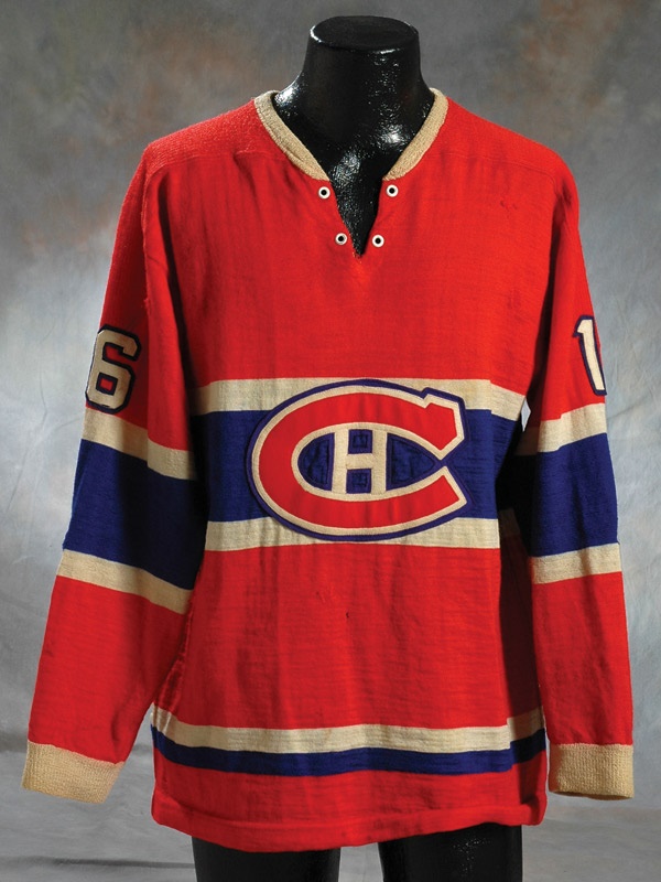 Hockey Equipment - 1958-59 Henri Richard Montreal Canadiens Game Worn Sweater
