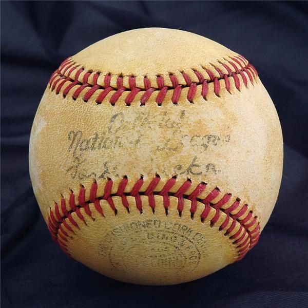 - 1938 Experimental Official National League Night Game Baseball