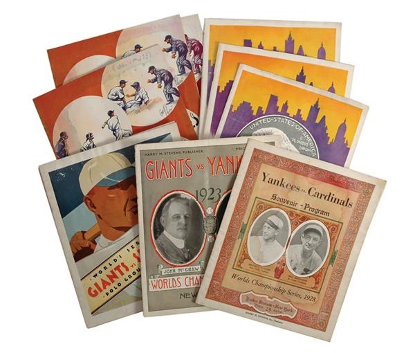 - Collection of 1920s-30s New York World Series Programs, Tickets & more