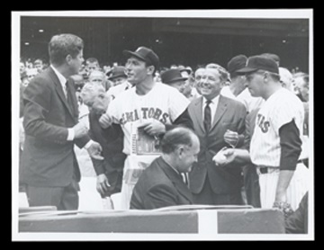 - J.F.K. Opening Day Wire Photograph (8x10")