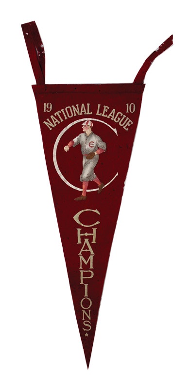 - 1910 Chicago Cubs National League Champions Pennant