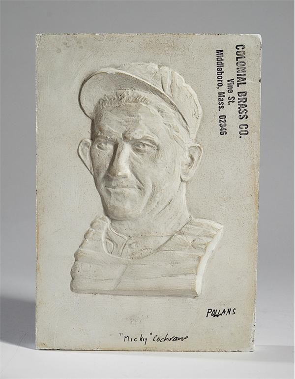 - Mickey Cochrane Prototype Casting For His Baseball Hall of Fame Plaque