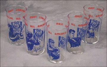 Ernie Davis - 1939 Baseball Centennial Drinking Glasses (5)