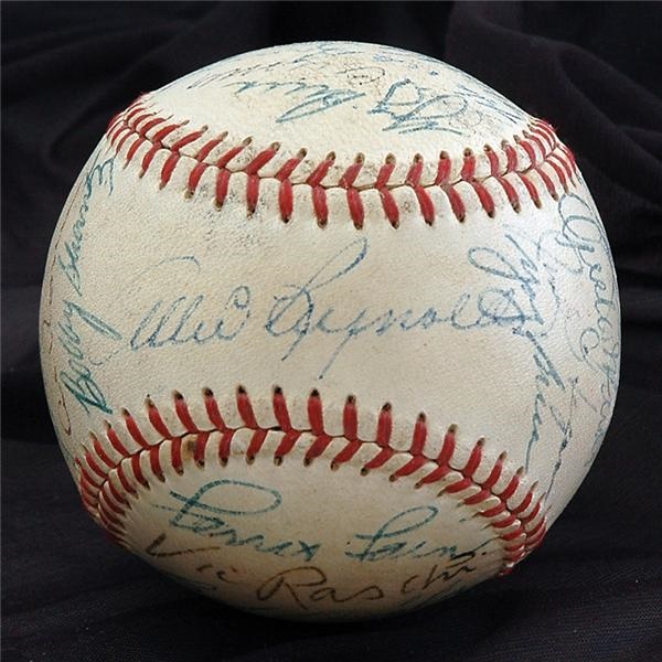 - 1952 American League All-Star 
Team Signed Baseball