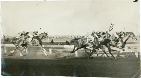 Horse Racing - Seabiscuit and Primulus Panorama (1938)