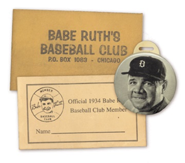 Babe Ruth - 1934-35 Babe Ruth Quaker Oats Premiums (2)