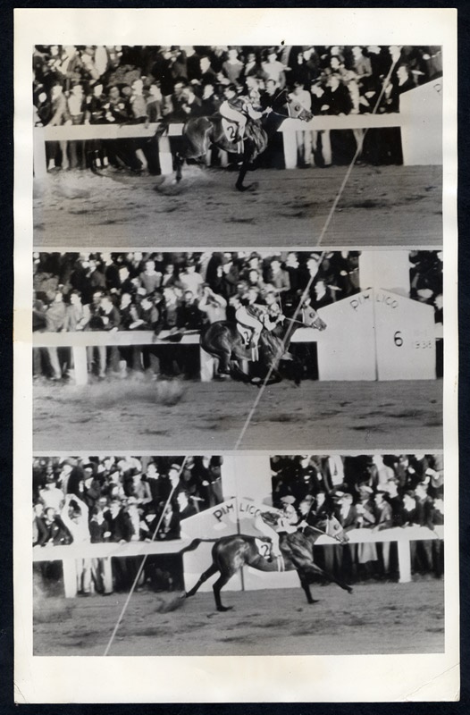 - Six-Photo Progression of Seabiscuit Beating War Admiral (2 images)