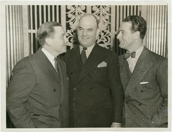 - Lou Gehrig, Tom Yawkey and George Moriarity (1936)