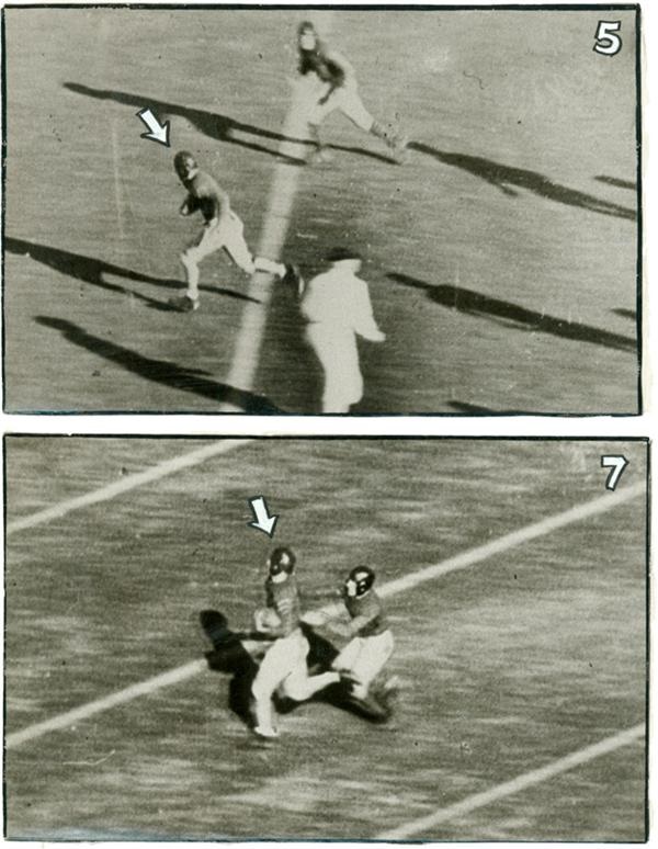 Football - Roy “Wrong Way” Riegels Running the Wrong Way in the 1929 Rose Bowl (2 photos)