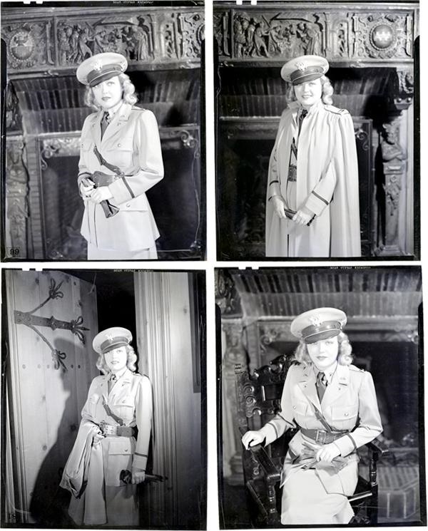Hollywood Babylon - Marion Davies in Military Uniform by Farbman (10 negatives)