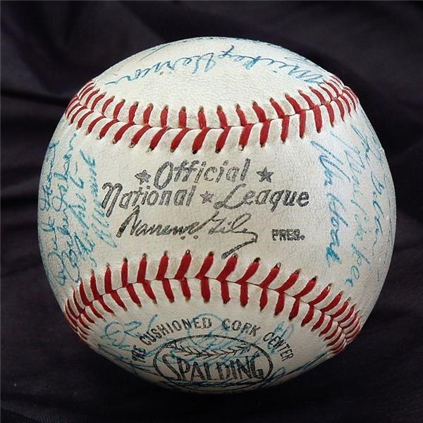 Clemente and Pittsburgh Pirates - 1960 World Champion Pittsburgh Pirates Team Signed Baseball