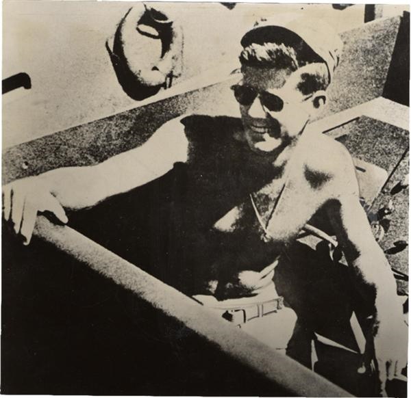- John F. Kennedy Famed PT-109 Photo