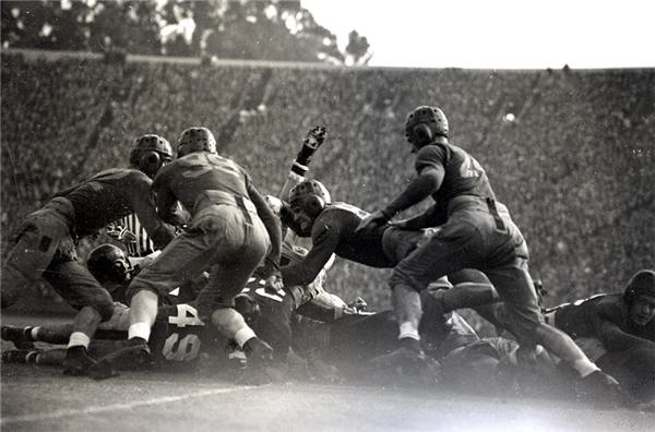 Football - 1935 Cal-Stanford “Big Game” Original Negatives (60 negs)