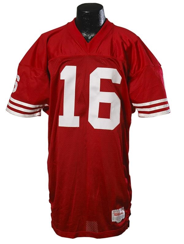 Football - 1990 Joe Montana Game Worn Jersey Photomatched to October 21st vs. Pittsburgh