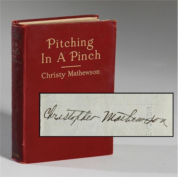 Baseball Autographs - Christopher Mathewson Endorsed Royalty Check for the Book Pitching In A Pinch