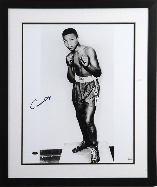 - Cassius Clay Signed Oversized Photo