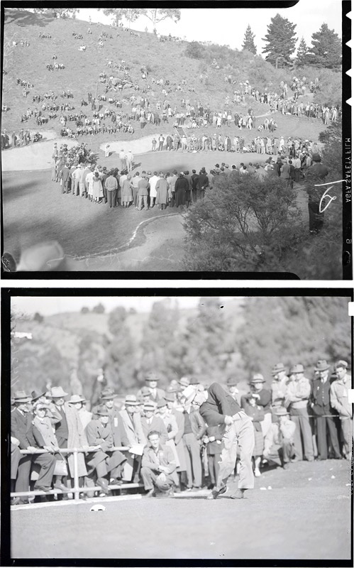 Golf - 1942 Oakland Open Original Negatives with Ben Hogan and Byron Nelson (14 negs)