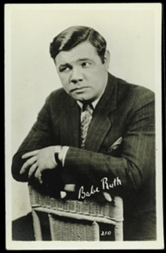 Babe Ruth - 1920's Babe Ruth Postcard