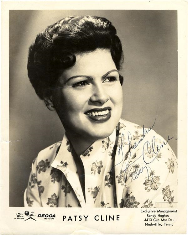 Rock And Pop Culture - Patsy Cline Signed Photo