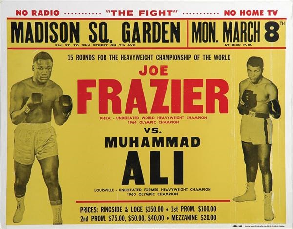 - Muhammad Ali vs. Joe Frazier I On Site Fight Poster