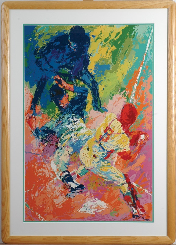 - Leroy Neiman Signed Johnny Bench Artist Proof Lithograph