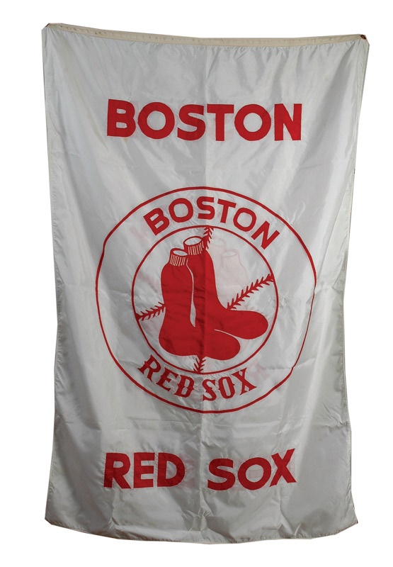 Joseph Scudese Collection - 1975 World Series Boston Red Sox Banner that Flew at Riverfront Stadium