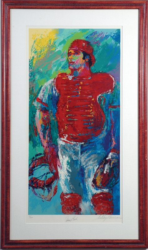 Joseph Scudese Collection - Leroy Neiman Johnny Bench "The Catcher" Lithograph