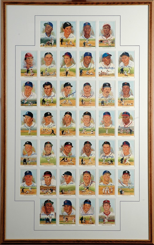 Joseph Scudese Collection - Perez Steel Greatest Moments Display  (38) with Mantle and Williams