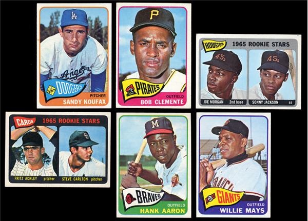 - 1965 Topps Baseball Card Lot 200+ Different (EXMT / NRMT)