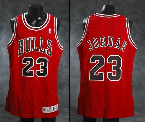 - 1995-96 Michael Jordan Autographed Game Used Jersey