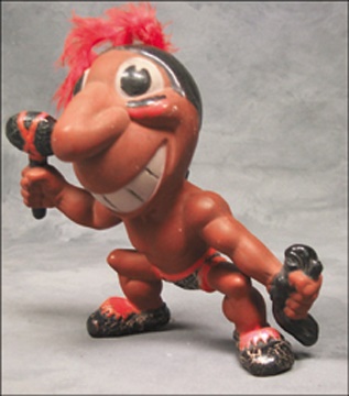 - 1950's Chief Wahoo Doll with Original Feather by Rempel
