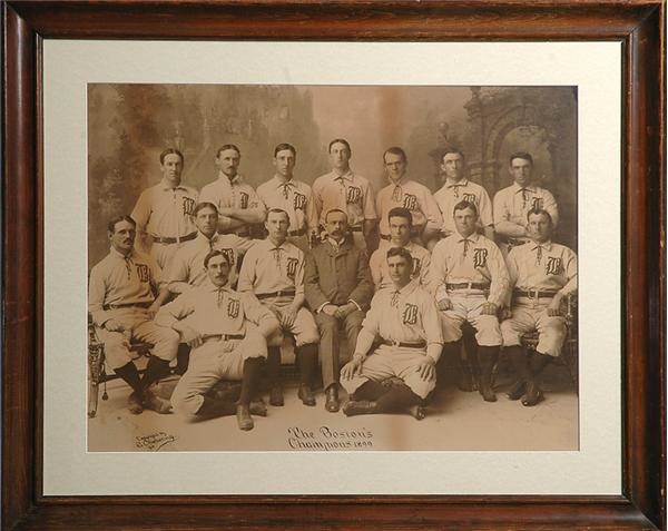 - 1899 &quot;The Boston's Champions&quot; Boston Beaneaters Imperial Cabinet Photo by Chickering